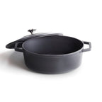 Cazuela Ovalada de Hierro Fundido - Negra - 30cm