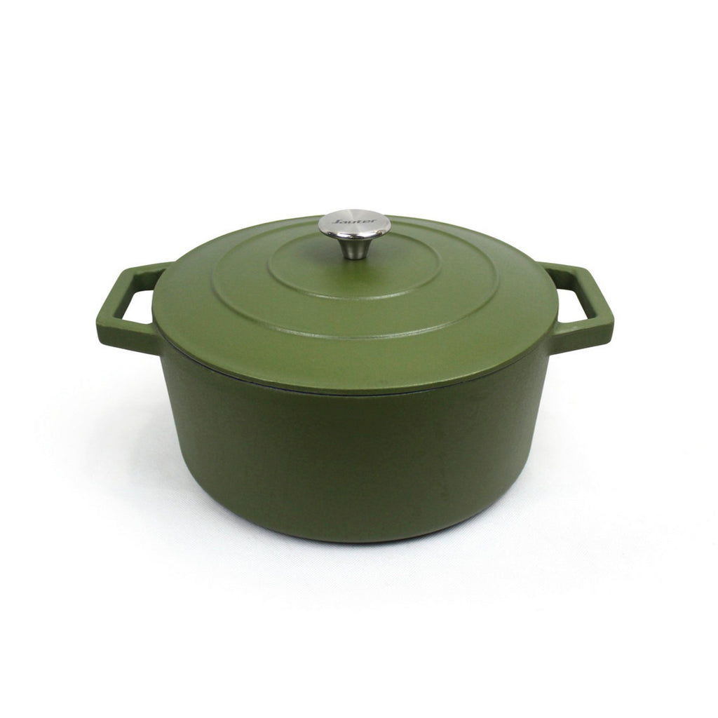 Round Casserole With Lid - Green