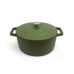 Round Casserole With Lid - Green