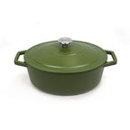 Cazuela Ovalada Con Tapa - Verde