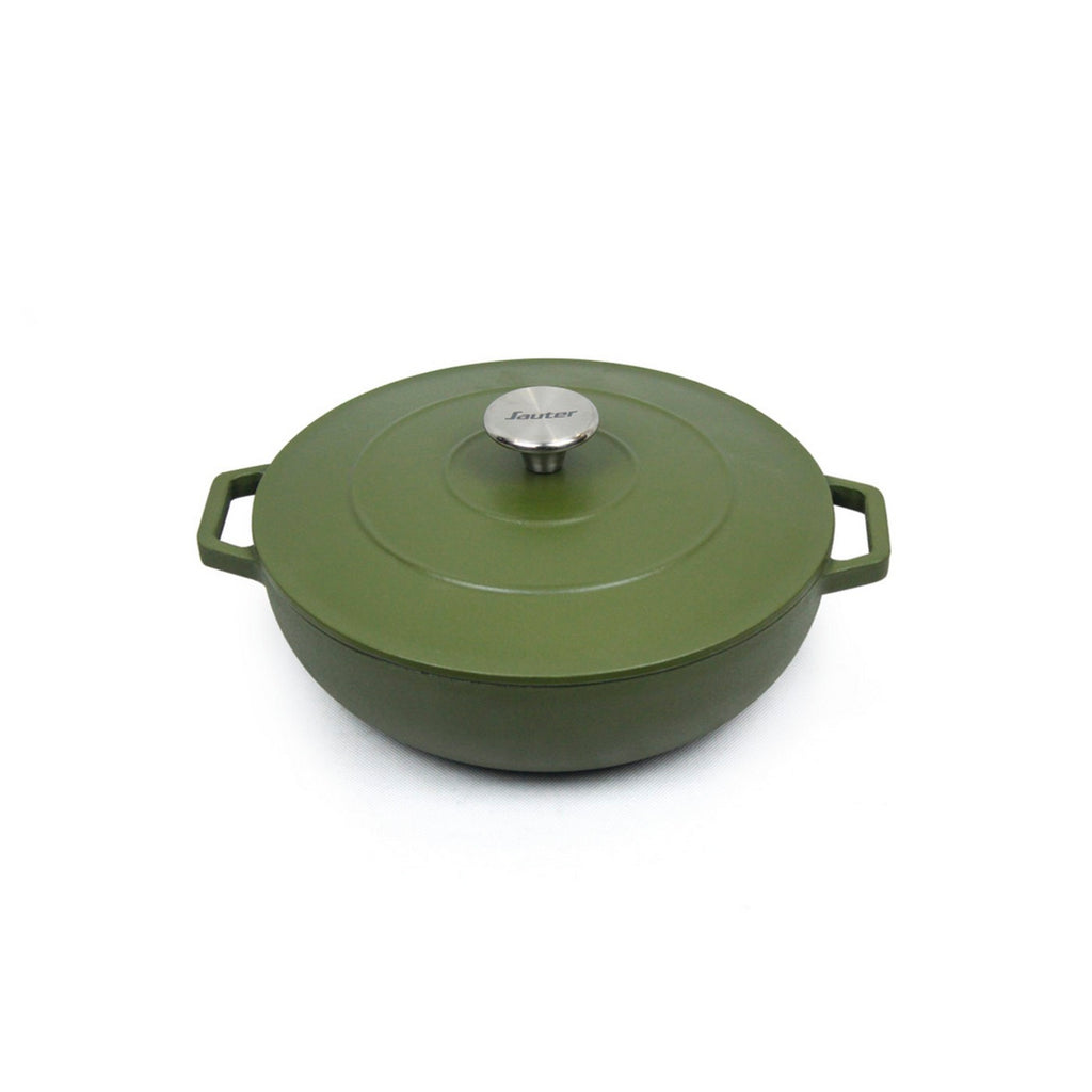 Sartén Redonda Con Tapa - Verde