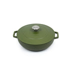 Sartén Redonda Con Tapa - Verde