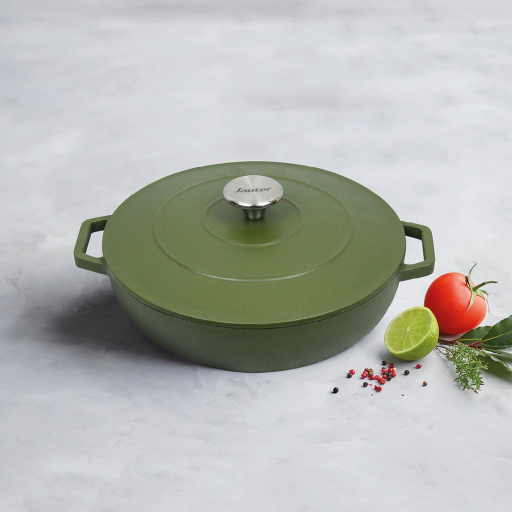 Sartén Redonda Con Tapa - Verde