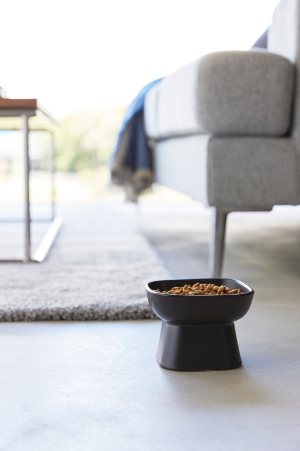 Tower Ceramic Pet Bowl - Black