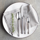 Ménagère De 24 Pièces Pour 6 Personnes En Inox Martelé - Argenté