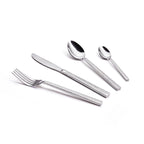 Ménagère De 24 Pièces Pour 6 Personnes En Inox Martelé - Argenté