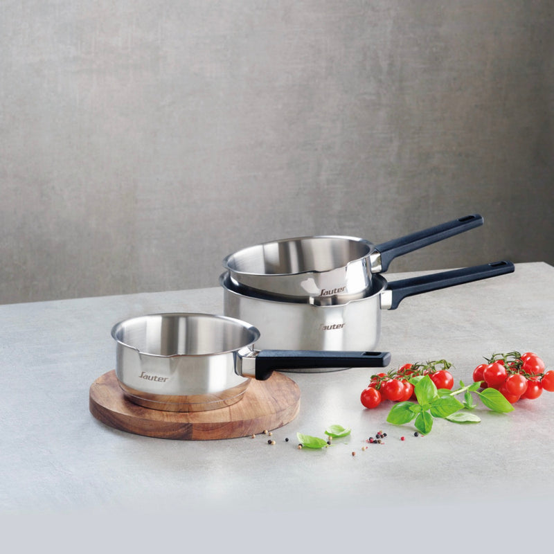 Set De 3 Casseroles En Acier Inoxydable - Qulinox - Argenté