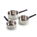 Set De 3 Casseroles En Acier Inoxydable - Qulinox - Argenté