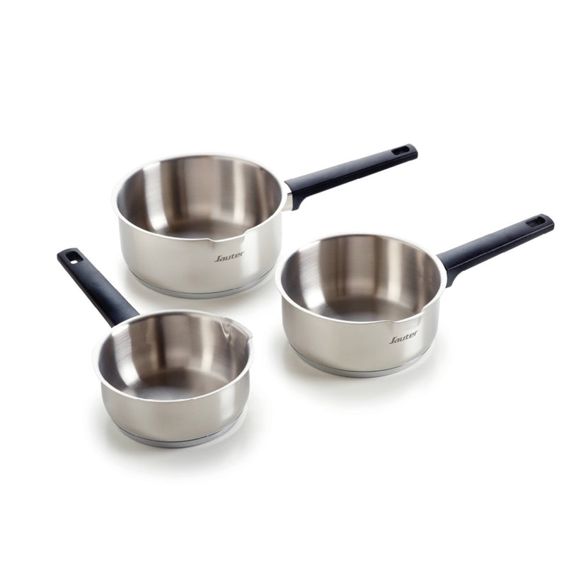 Set De 3 Casseroles En Acier Inoxydable - Qulinox - Argenté