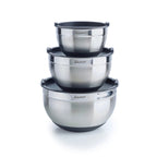Set De 3 Bols À Mélanger En Acier Inoxydable - Argenté