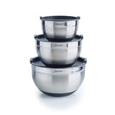 Set De 3 Bols À Mélanger En Acier Inoxydable - Argenté