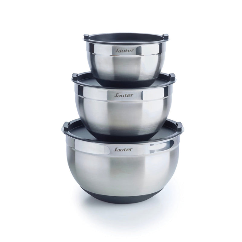 Set De 3 Bols À Mélanger En Acier Inoxydable - Argenté