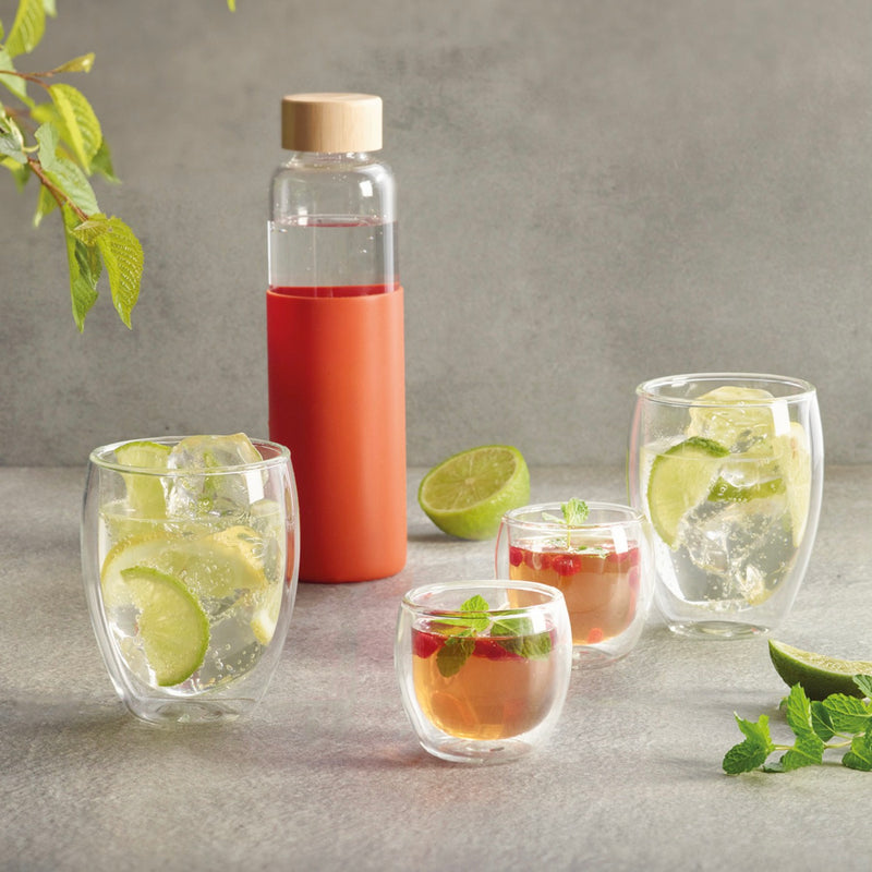 Set De 4 Tasses En Verre À Double Paroi - Transparent - Grand Format