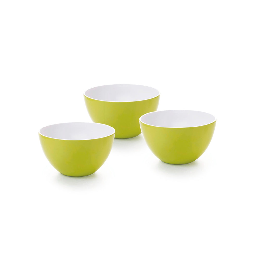Juego De 3 Cuencos Pequeños - Melamina - Verde