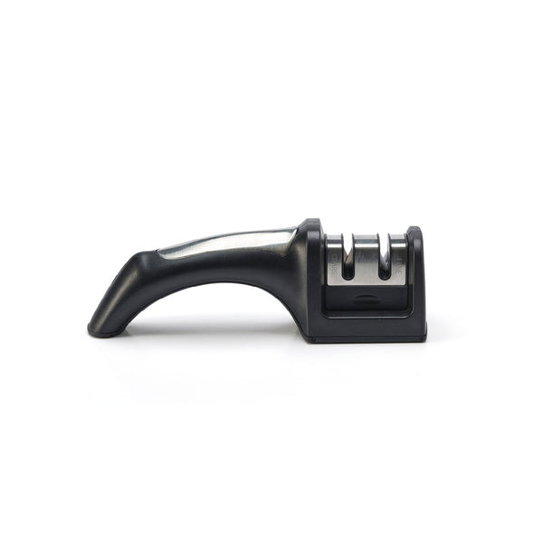 Stainless Steel Knife Sharpener - Silver/Black