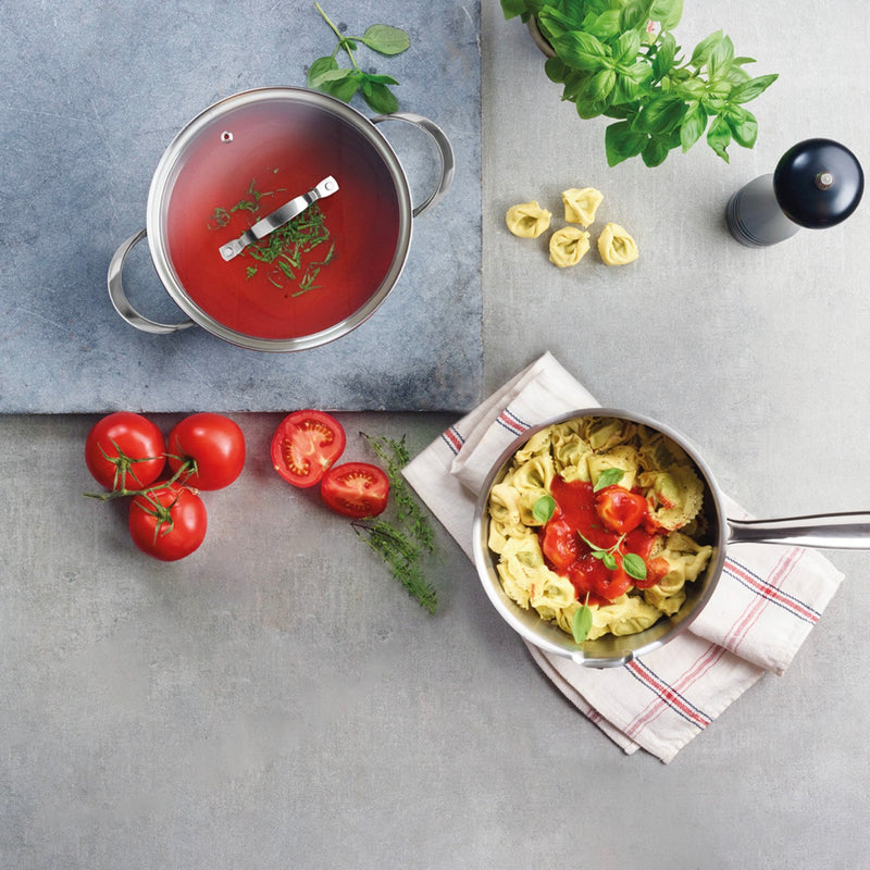 Set De 3 Casseroles En Acier Inoxydable - Qulinox Pro - Argenté