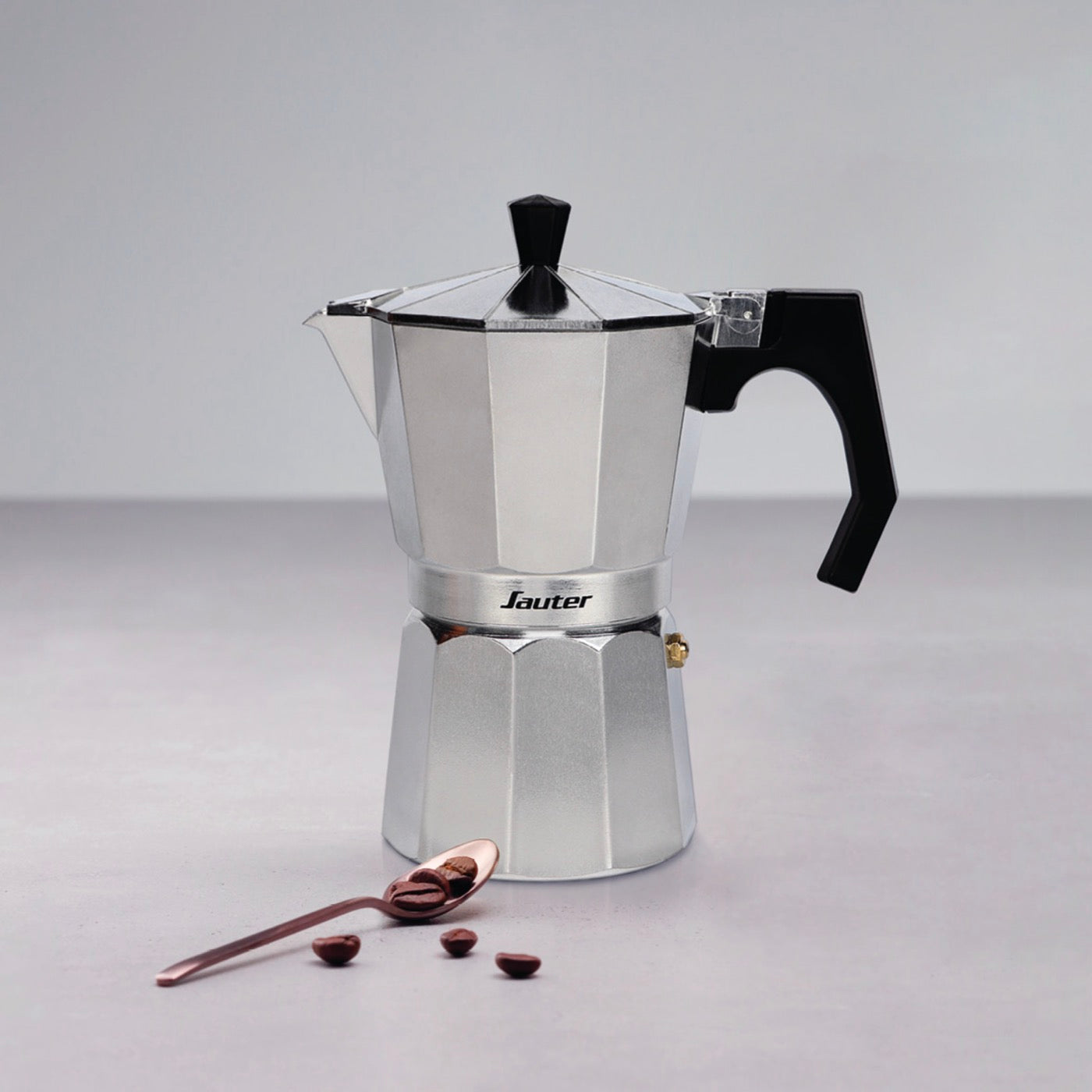 Cafetera de aluminio - Plata