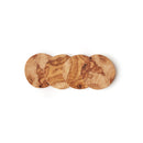 Set De 4 Sous-Verres En Bois D'Olivier - Bois