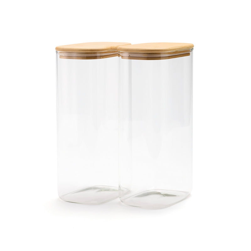 Set De 2 Boîtes De Conservation Avec Couvercle - Transparent
