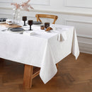Jacquard Woven Tablecloth - White