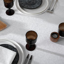 Jacquard Woven Tablecloth - White