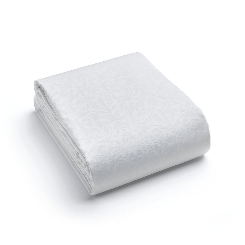 Jacquard Woven Tablecloth - White