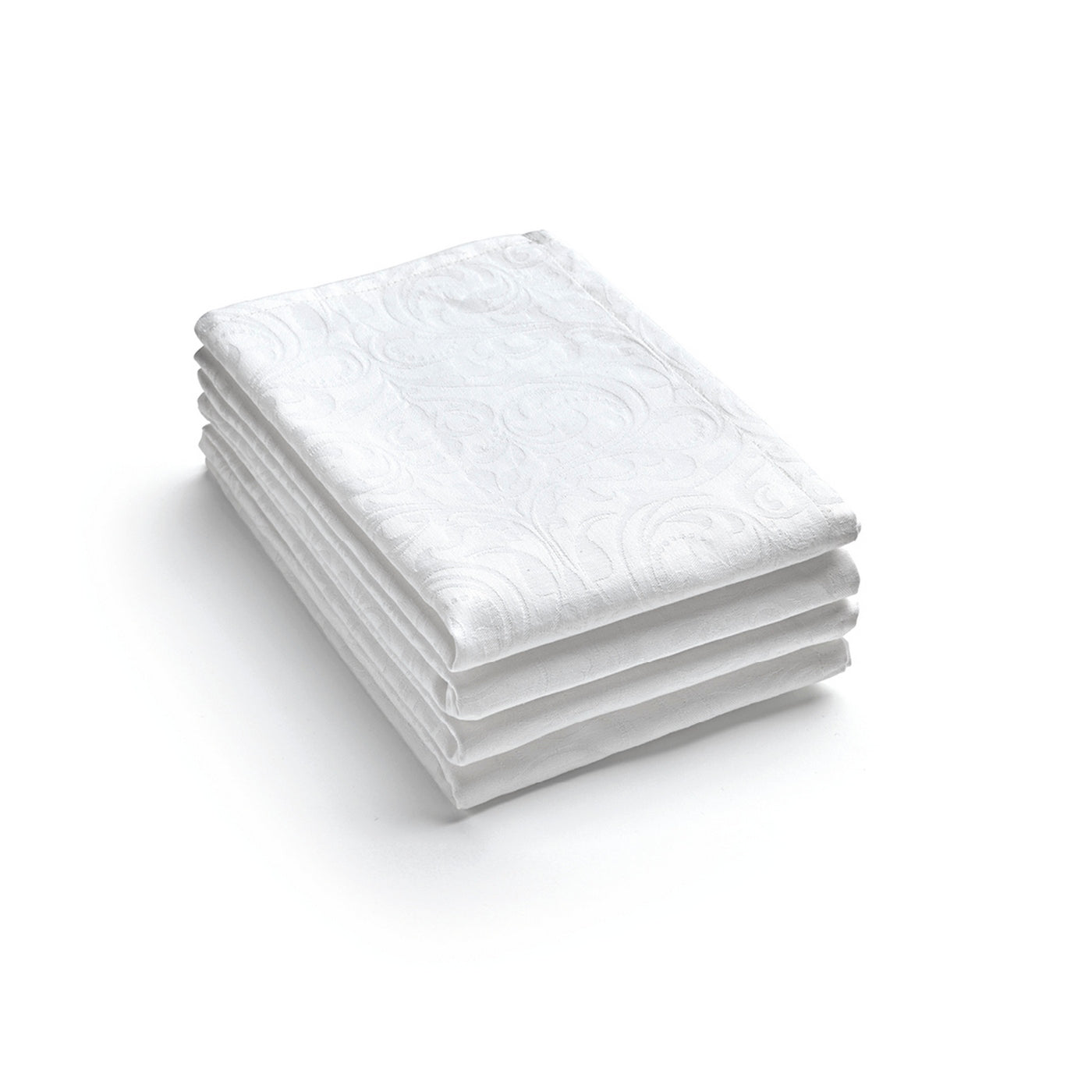 Juego de 4 toallas tejidas en jacquard - Blanco