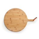 Planche À Découper Ronde Avec Poignée - Bambou - Bois