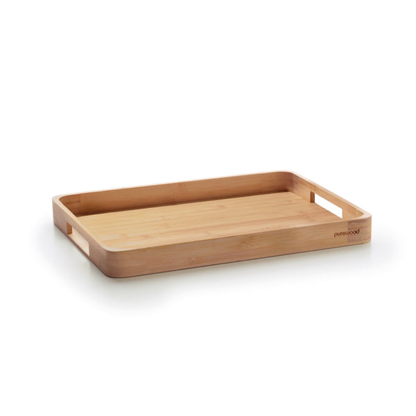 Plateau De Service Avec Deux Poignées - Bambou - Bois