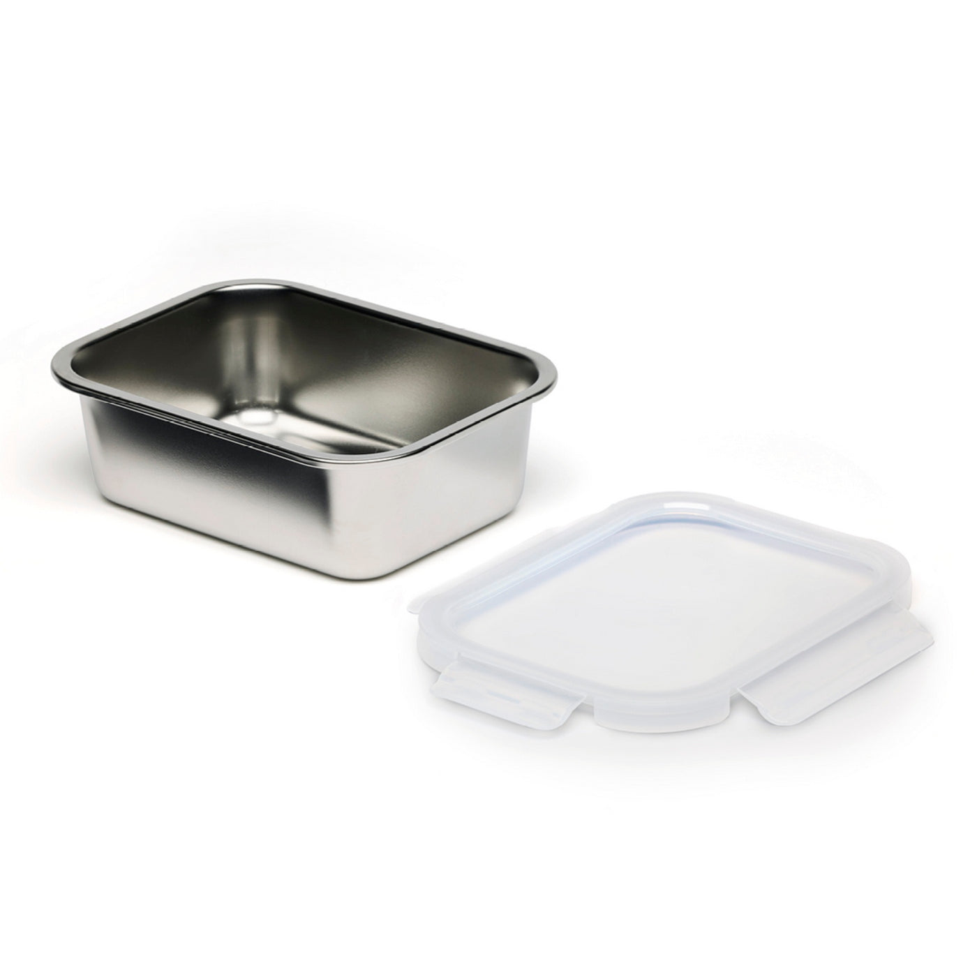 Juego de 3 cajas de almacenamiento con tapa - Plata