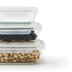 Set De 8 Boîtes En Verre Avec Clips - Transparent