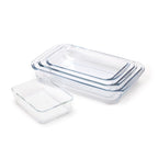 Set De 4 Plats À Four Rectangulaires - Transparent