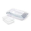 Set De 4 Plats À Four Rectangulaires - Transparent