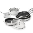 Batterie De Cuisine Triply 9 Pièces - Multinox Pro Ceramic - Argenté