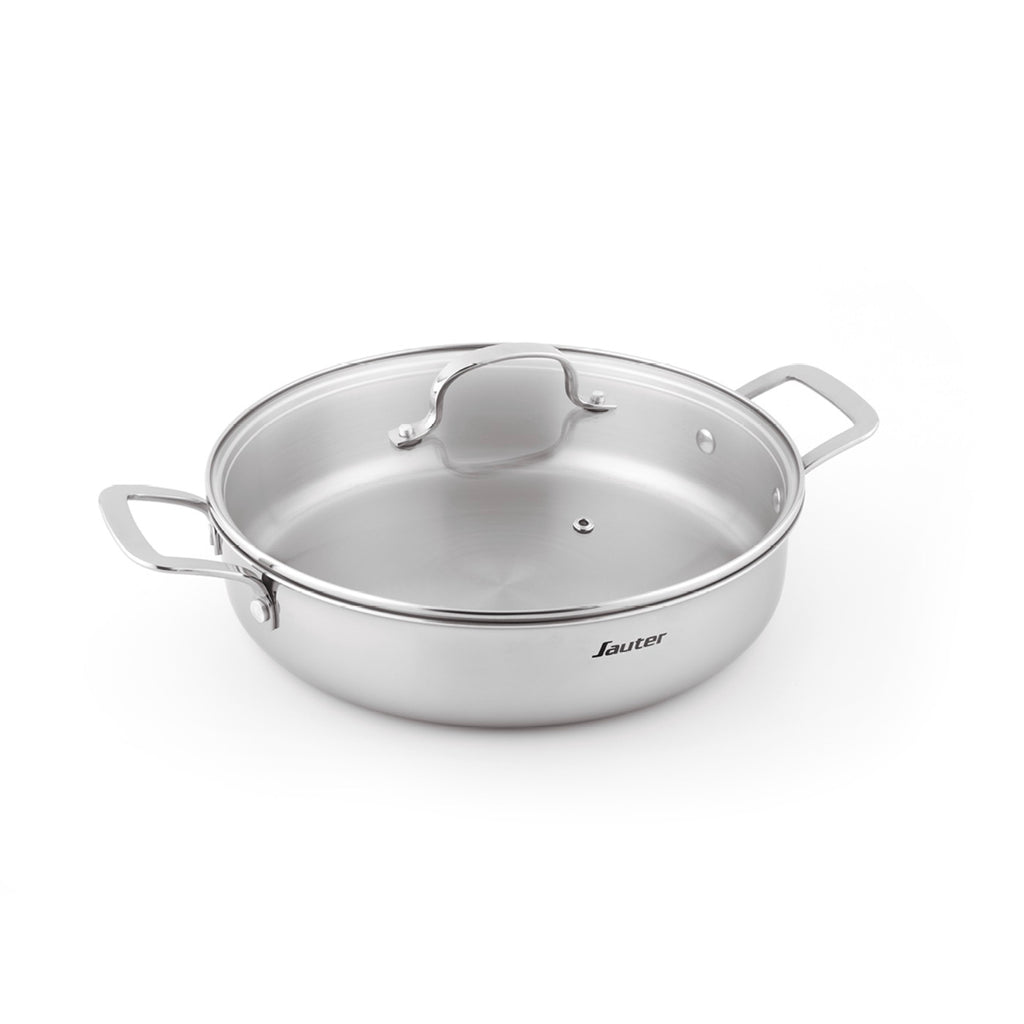 Sartén Con Tapa Triply - Multinox - Plata - 28cm