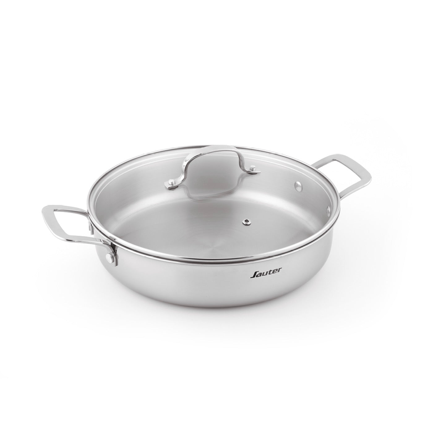 Sartén Con Tapa Triply - Multinox - Plata - 28cm