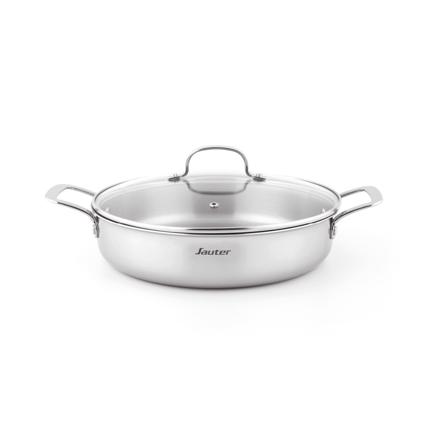 Sartén Con Tapa Triply - Multinox - Plata - 28cm