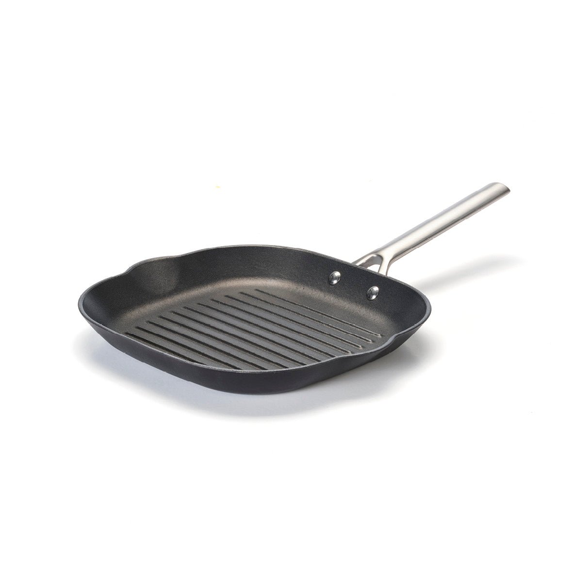 Poêle Gril En Fonte - 28 Cm - Noir