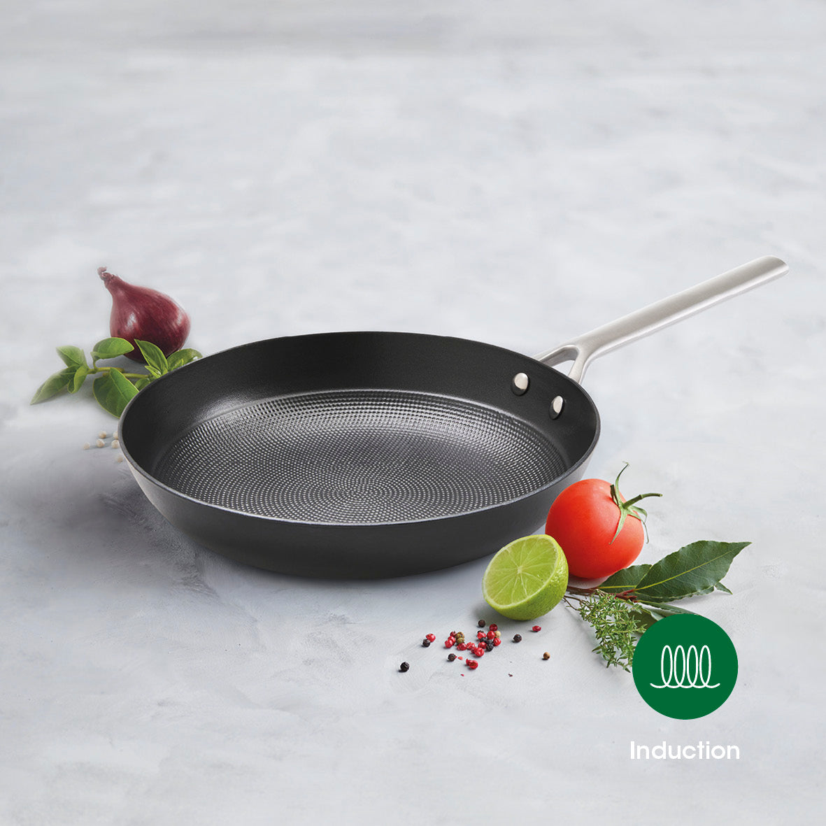 Set De 3 Poêles En Fonte Avec Nid D'Abeille - 20 + 24 + 28 Cm - Noir