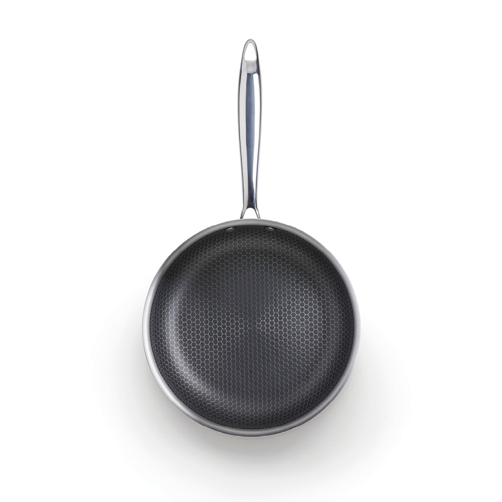Set De 2 Poêles Triply Revêtement Nid D'Abeille Anti-Adhésif - Argenté