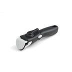 Set De 3 Casseroles En Inox Avec Poignée Amovible + 3 Couvercles Passoires Avec Manche En Inox - Argenté