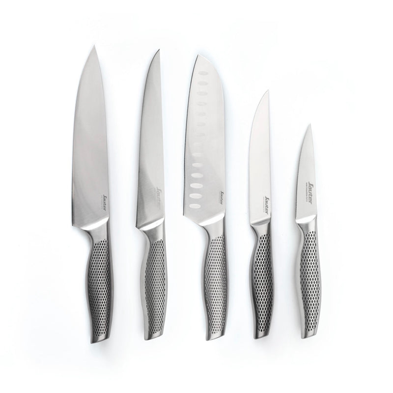 Set De 5 Couteaux Acier Inoxydable - Argenté