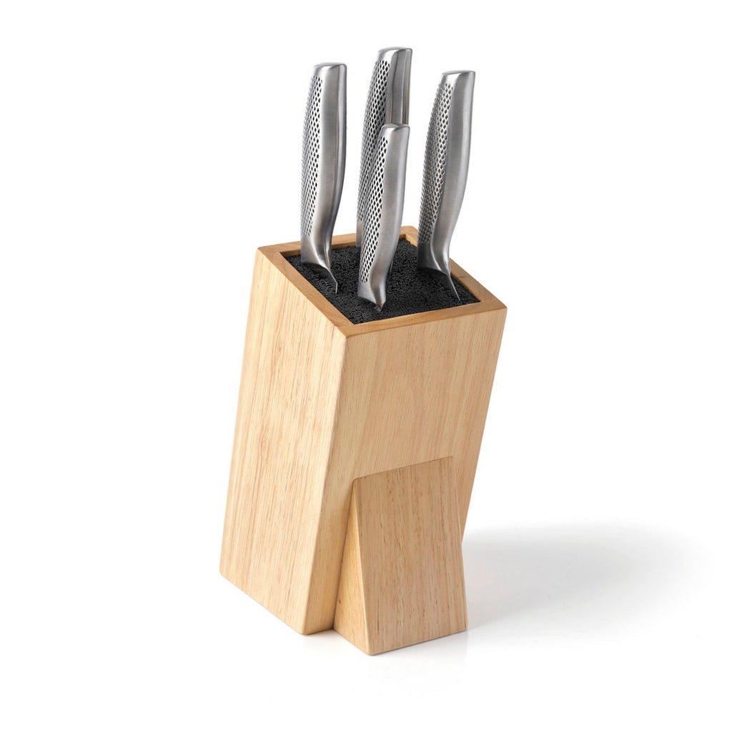 Set De Porte-Couteaux Universel + 5 Couteaux - Argenté