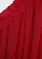 Robe Asymétrique Froncée Ceinture