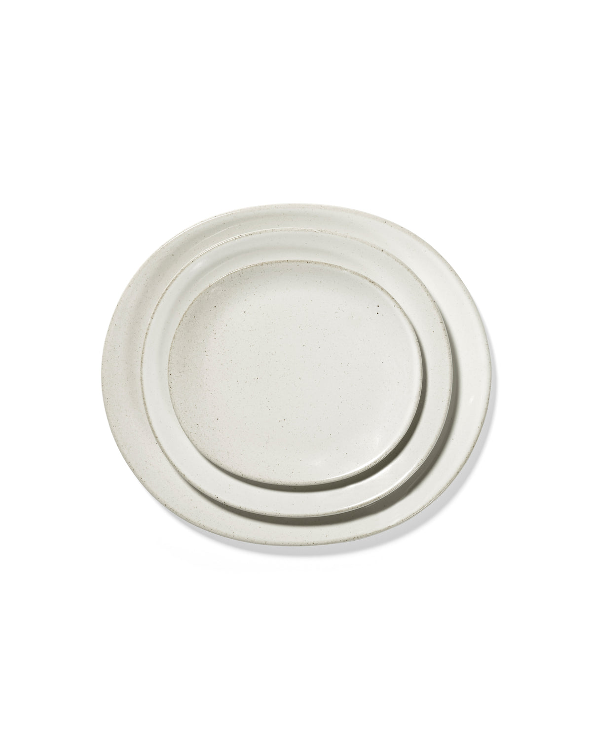 Out Of Lines - Lot De 2 Assiettes - S - Grès - Blanc Cassé