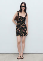 Robe Col Froncé