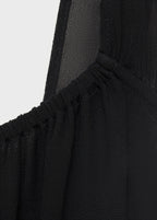 Robe Col Froncé