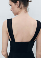 Robe Col Froncé
