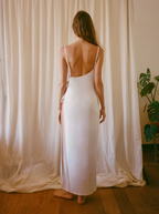 One Side Off White Dress