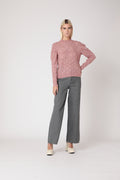 Jersey de cuello redondo - Rosa viejo